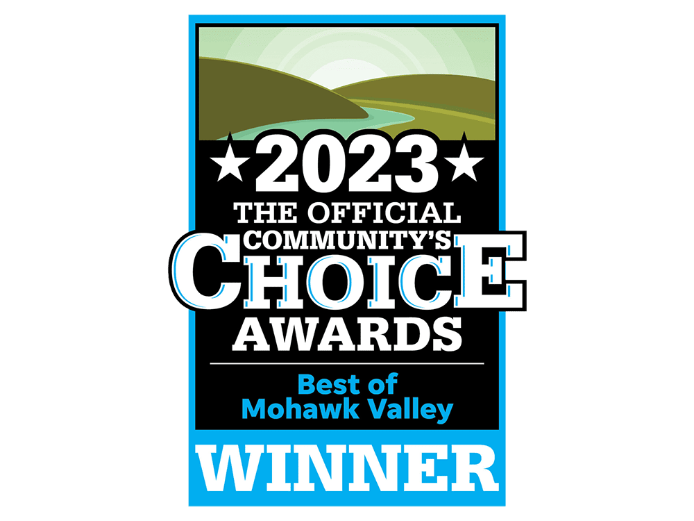 2023 Best of the Best. Mohawk Valley's Official Community's Choice Awards Winner.