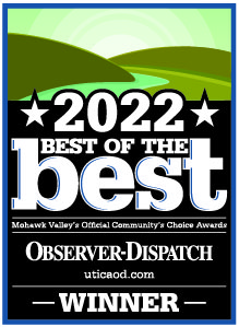 2022 Best of the Best. Mohawk Valley's Official Community's Choice Awards. FIRST PLACE.