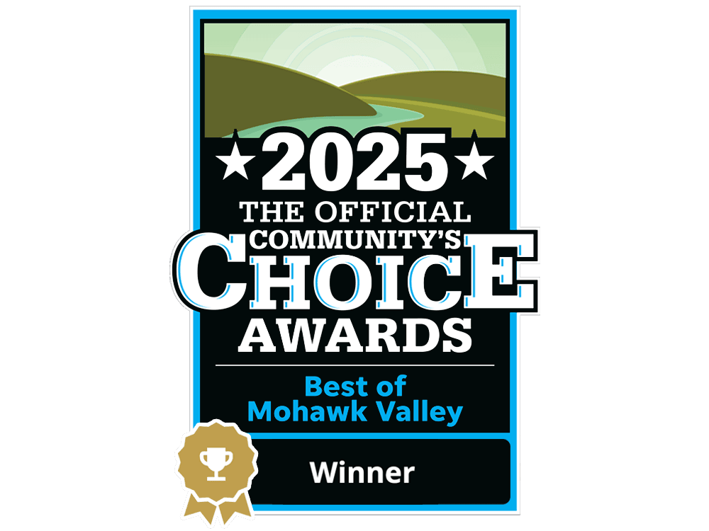 Best of the Best. Mohawk Valley's Official Community's Choice Awards Winner.